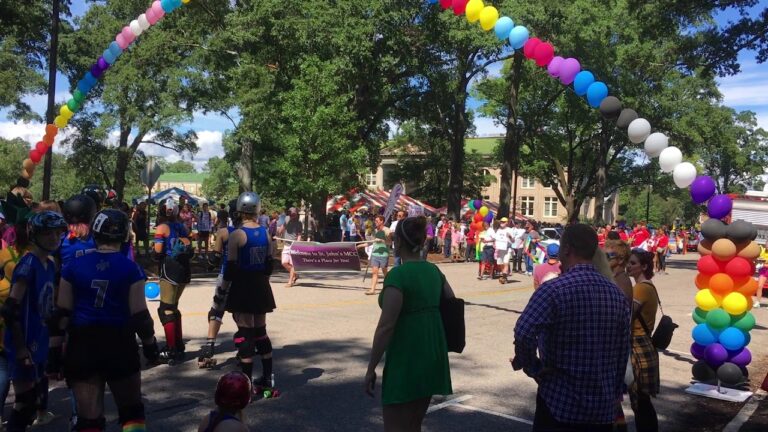 Community members celebrate at Durham Pride Parade