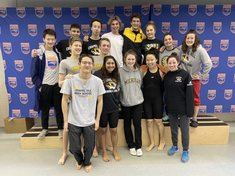 Chapel Hill men’s swimming and diving team captures its seventh state title