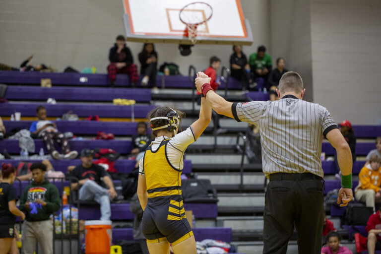 Sophomore becomes first Tiger athlete to participate in statewide wrestling tournament